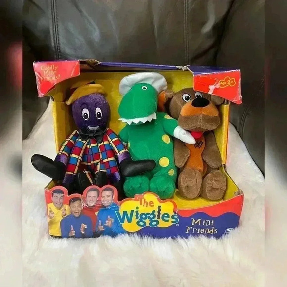 The Wiggles Mini Friends Henry Octopus Dorothy Dinosaur Wags Dog Plush Toys 2003 - Picture 1 of 5
